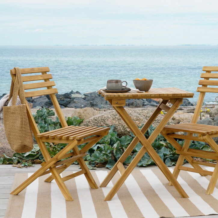 QUVIO Tuinset – Loungeset – Teakhout – Tuin – Terras – Balkon – Naturel
