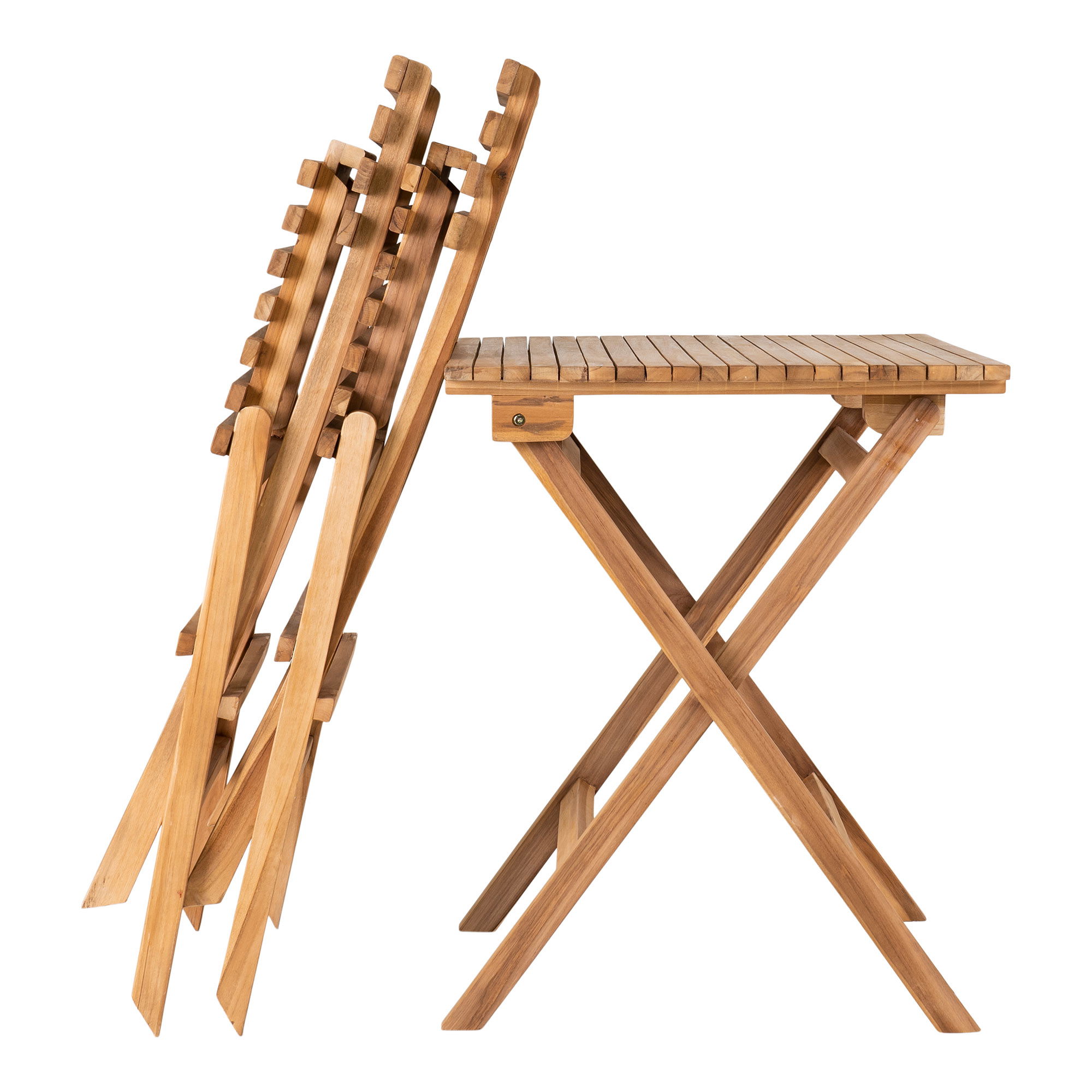QUVIO Tuinset – Loungeset – Teakhout – Tuin – Terras – Balkon – Naturel