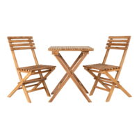 QUVIO Tuinset – Loungeset – Teakhout – Tuin – Terras – Balkon – Naturel
