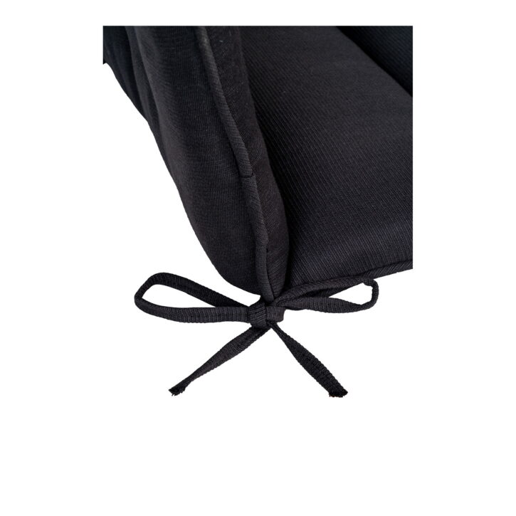 QUVIO Kussen voor stoel – Zwart – Set van 4 – Weerbestendig – Comfortabel