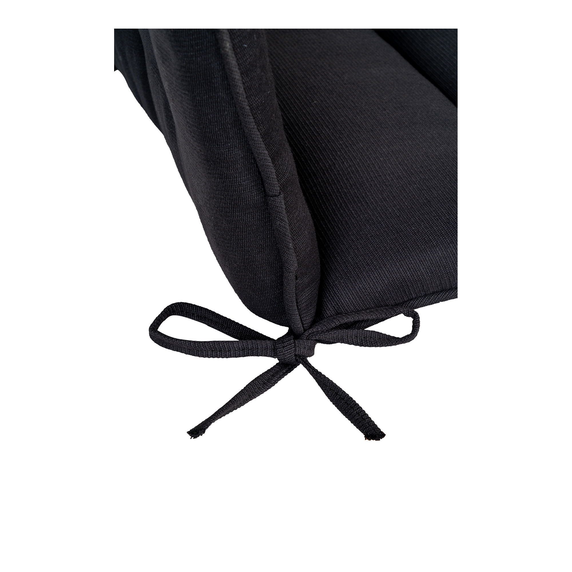 QUVIO Kussen voor stoel – Zwart – Set van 4 – Weerbestendig – Comfortabel