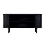 dressoir, lage dressoir, zwarte dressoir, houten dressoir, wandkast, dressoir zwart,