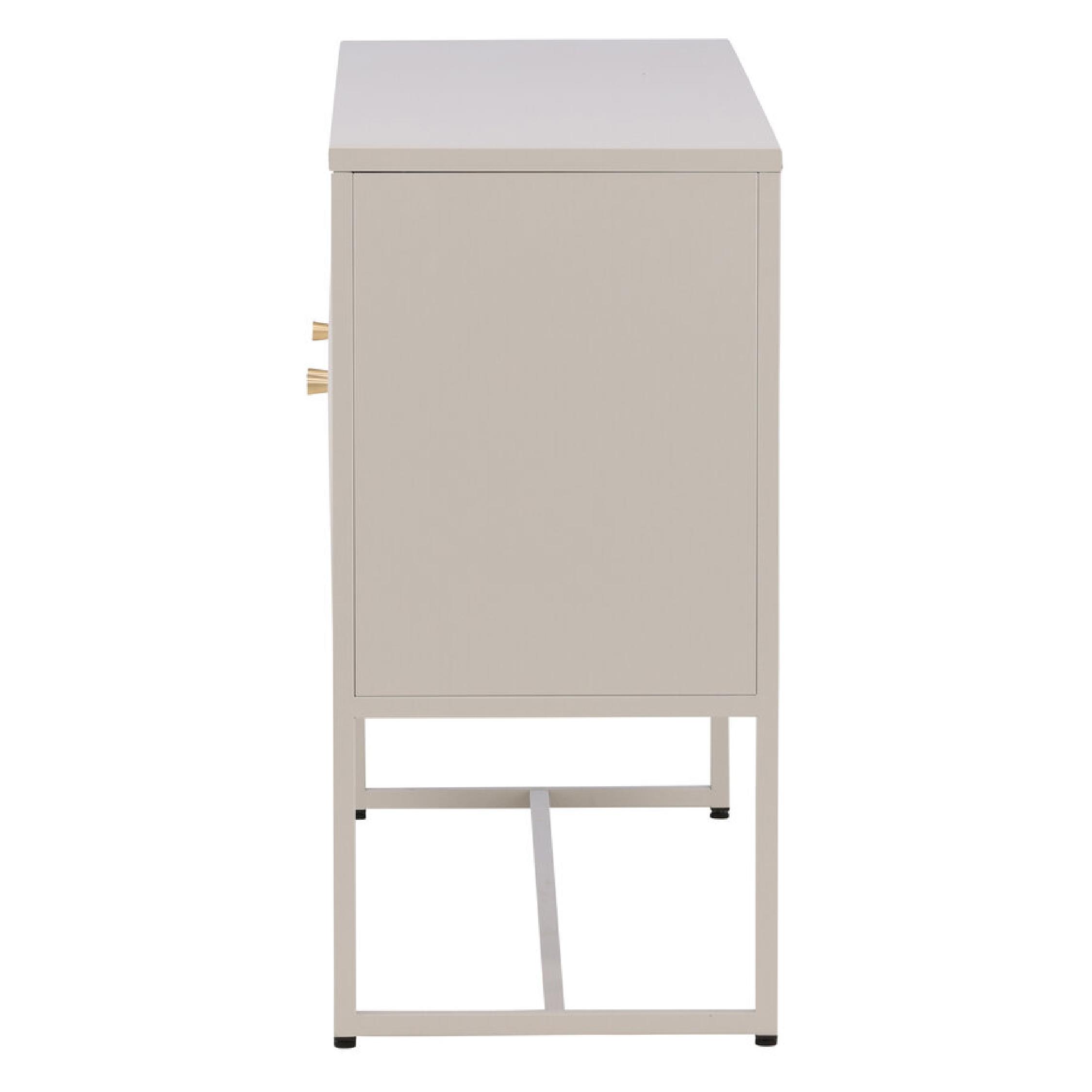 Industriële opbergkast beige staal afbeelding 4