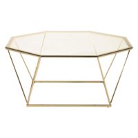 Aphi salontafel glas goud afbeelding 1