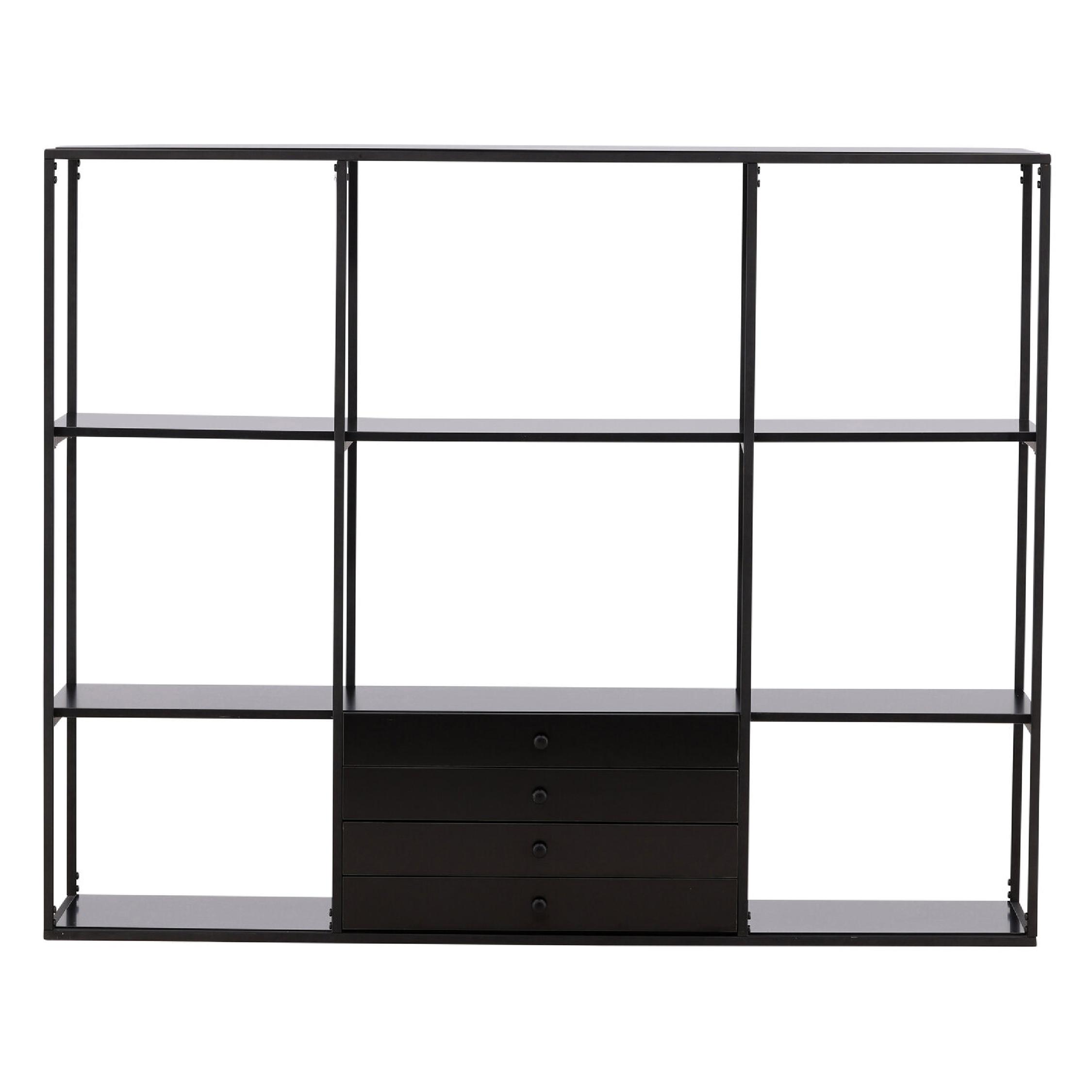 Arden opbergkast zwart metaal Scandinavisch design afbeelding 1