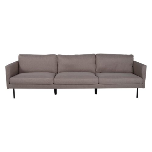Scandinavische 3-zitsbank zwartbruin afbeelding 1