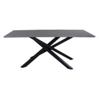 Hamilton eettafel zwart grijs fineer afbeelding 1