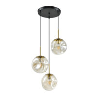 hanglamp amber glas