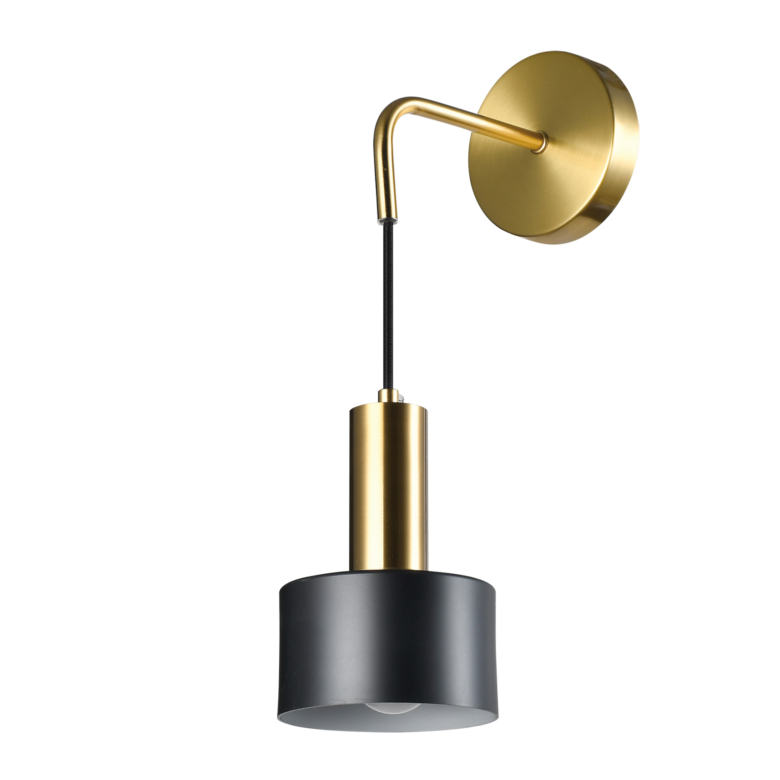 QUV5206-Wandlamp-Goud-zwart