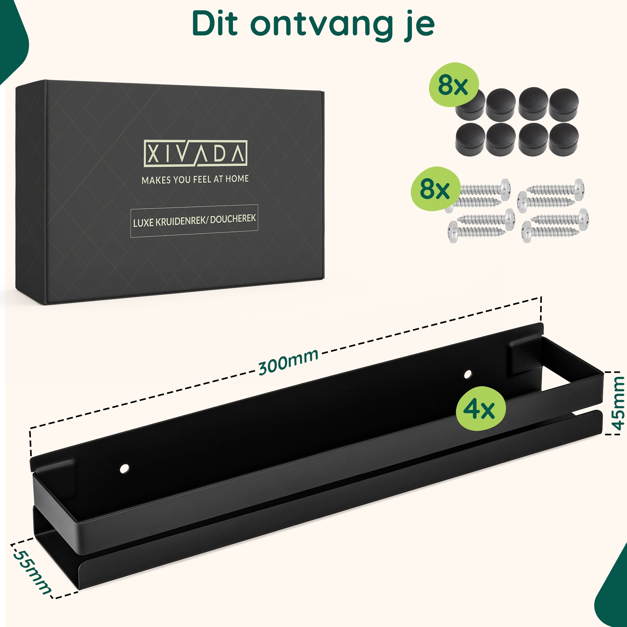 Kruidenrek ophangbaar zwart afbeelding 8
