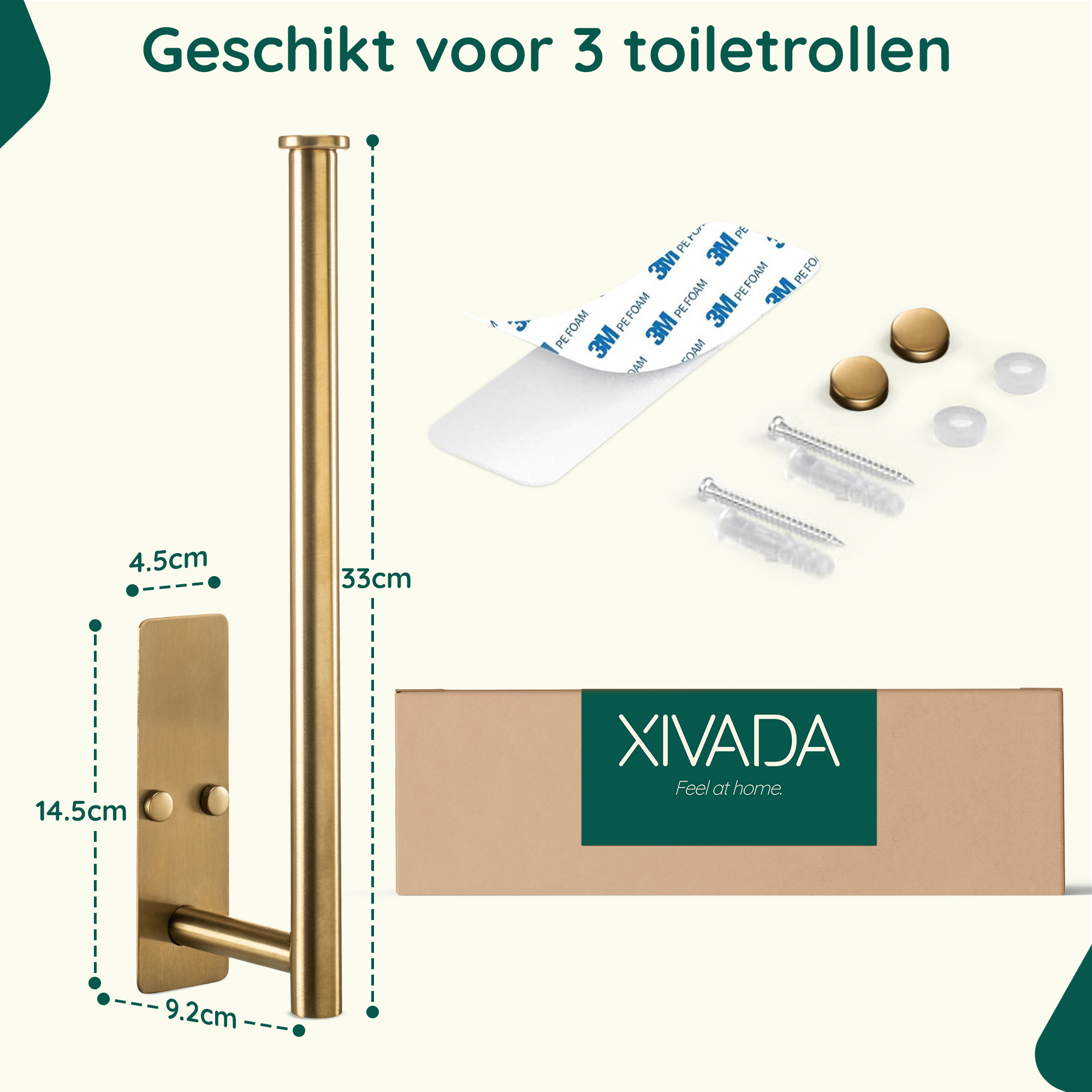 Reserverolhouder goud hangend afbeelding 9