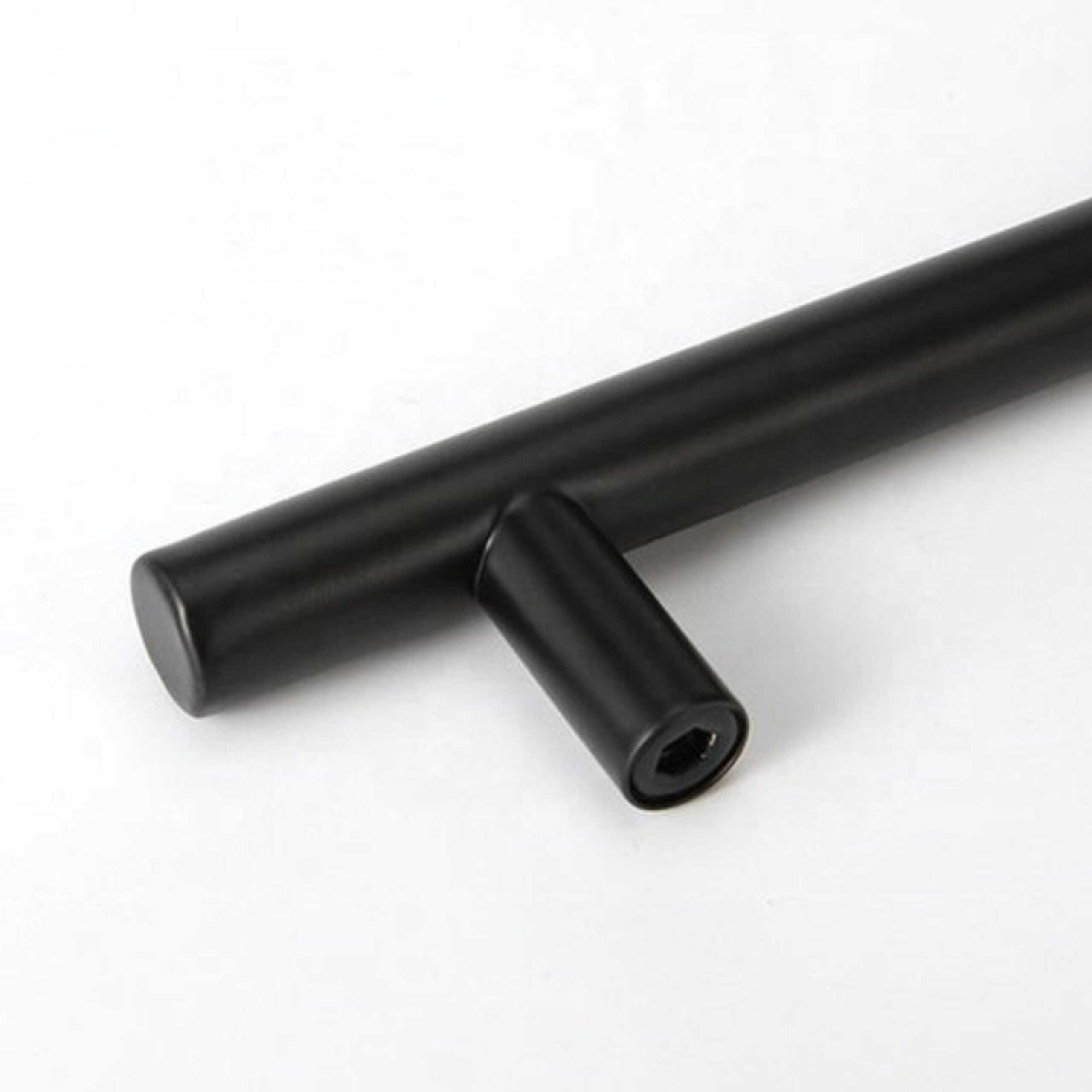 Zwarte aluminium handgrepen 128 mm afbeelding 5