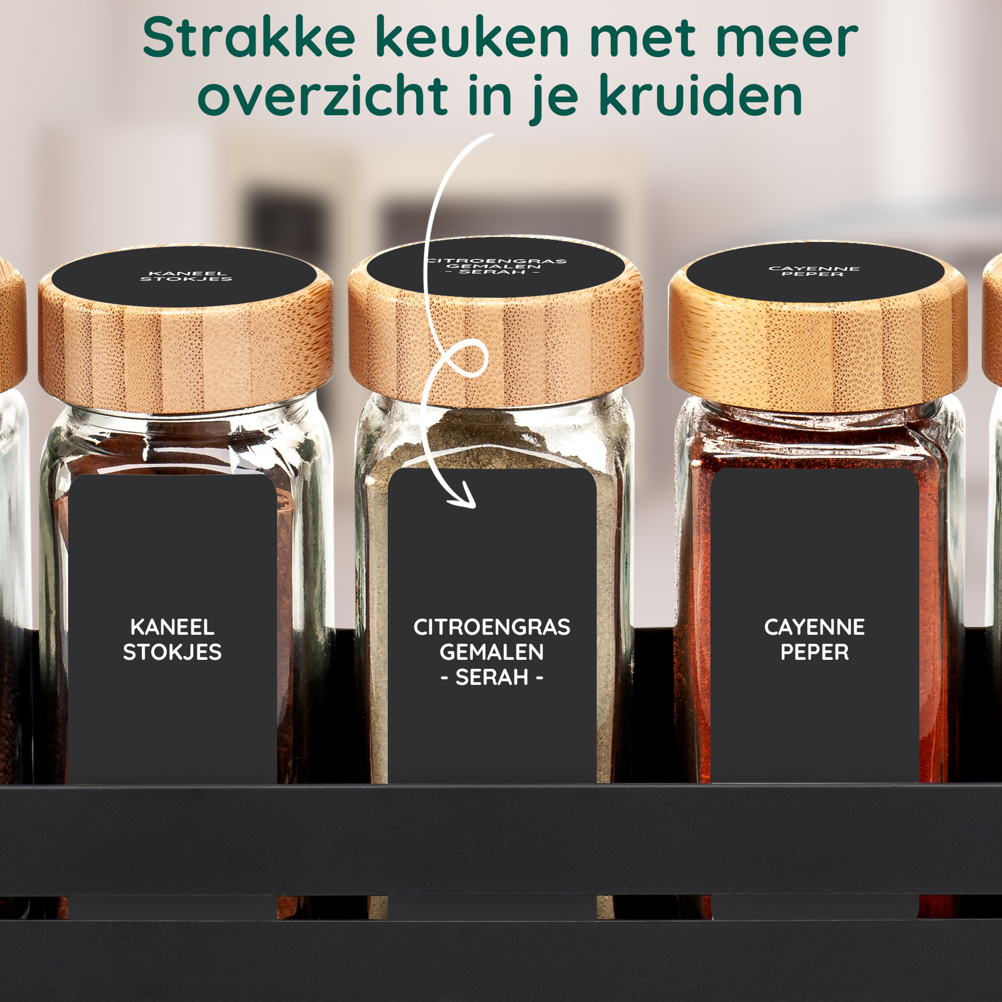 Kruidenlabels zwart afbeelding 3