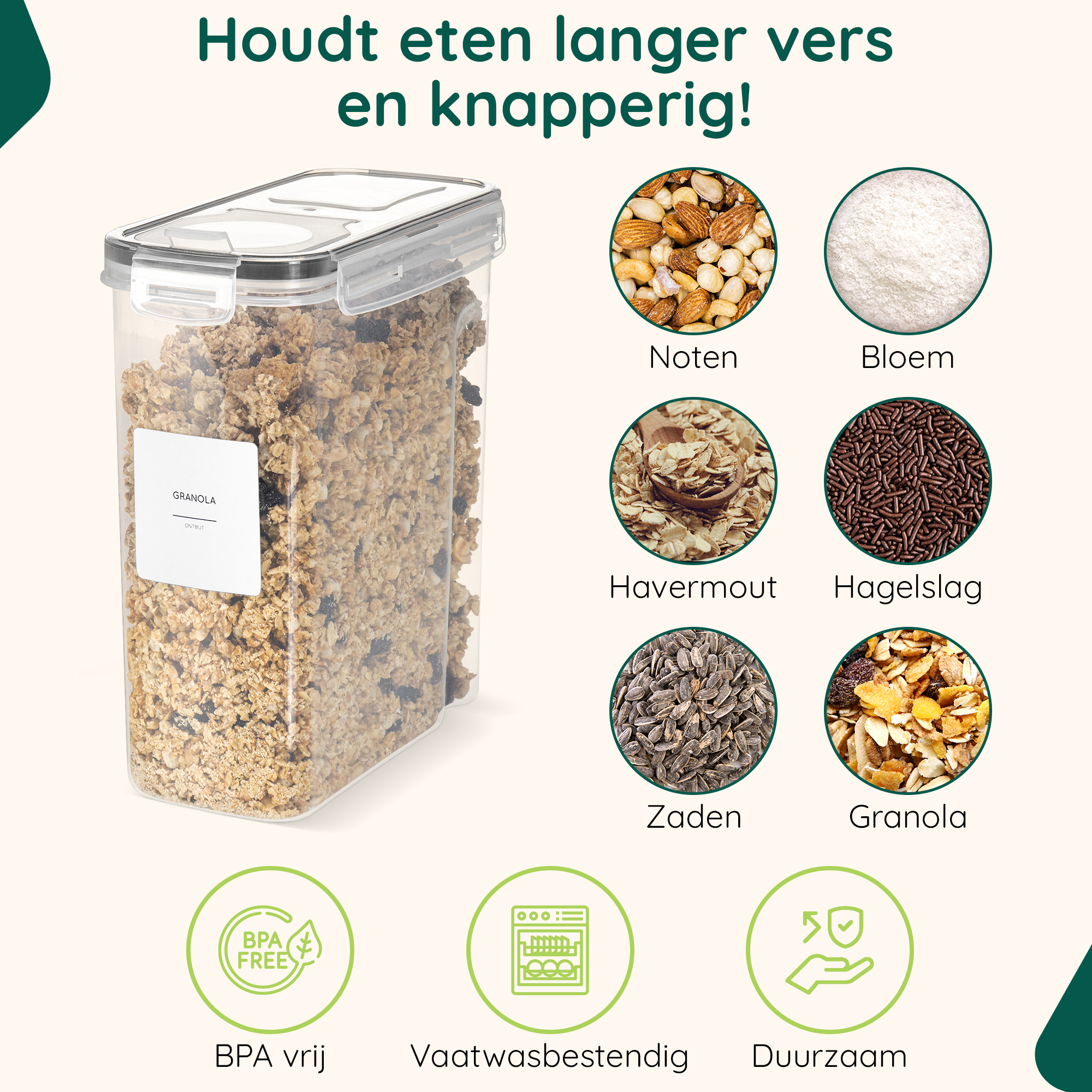 XIVADA voorraadbussen set 2.5L afbeelding 5