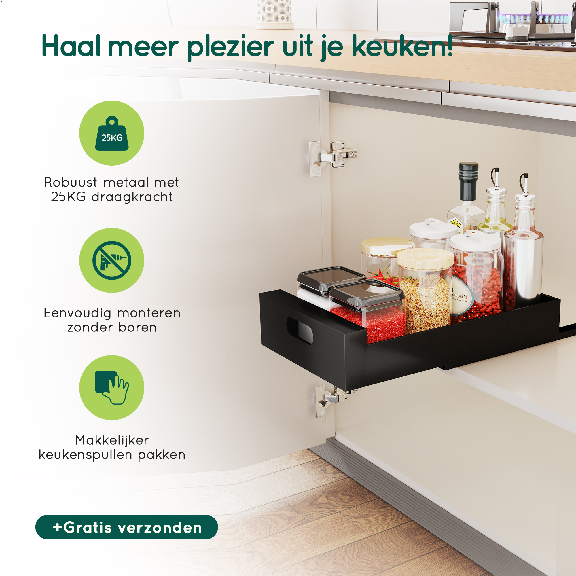 keukenkast organizer lade afbeelding 5