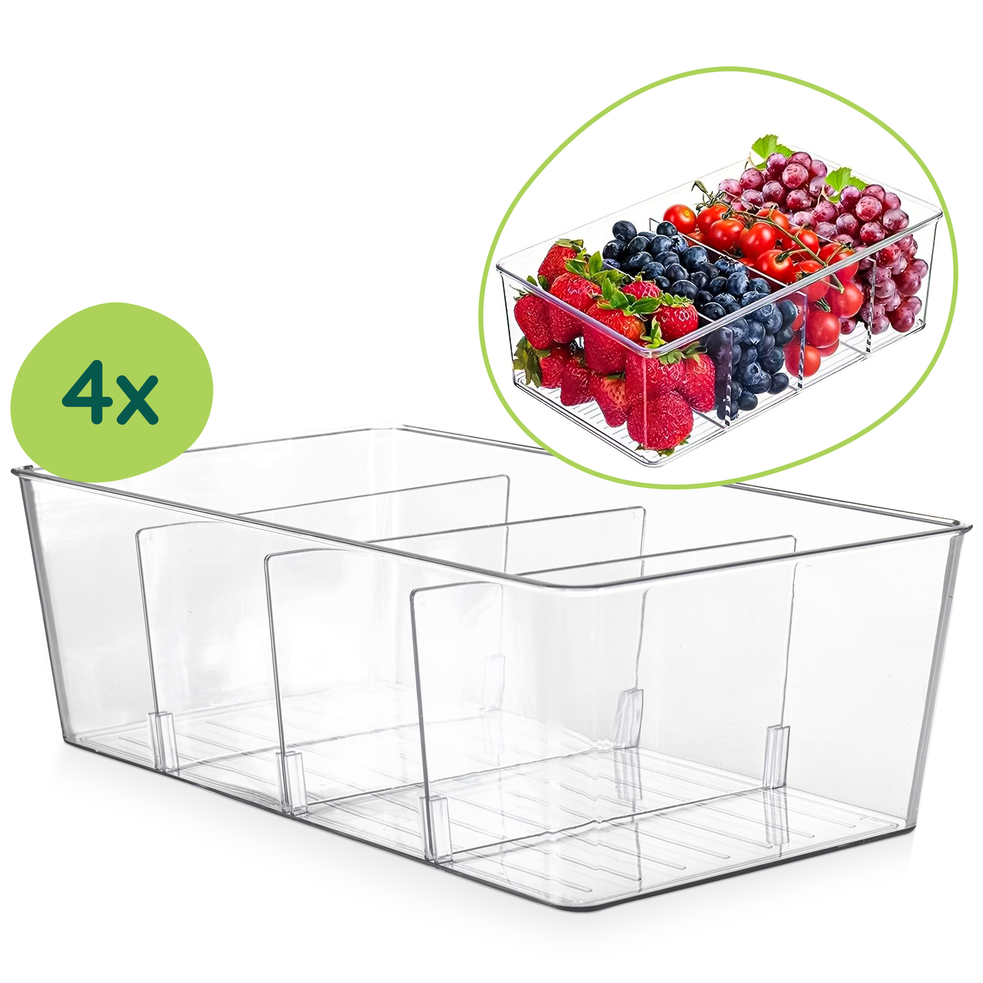 Koelkast organizer set afbeelding 1
