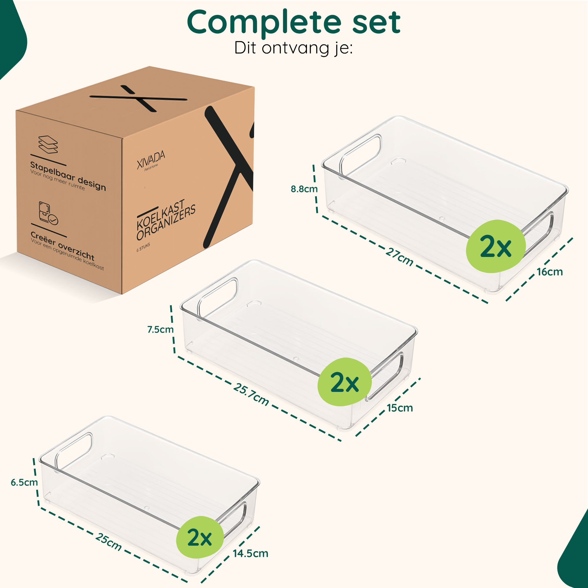 koelkast organizers set afbeelding 8