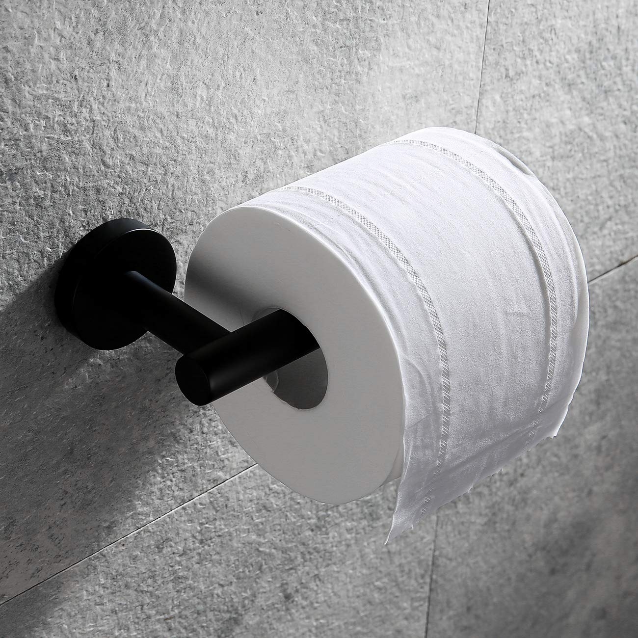 Zwarte toiletrolhouder afbeelding 9