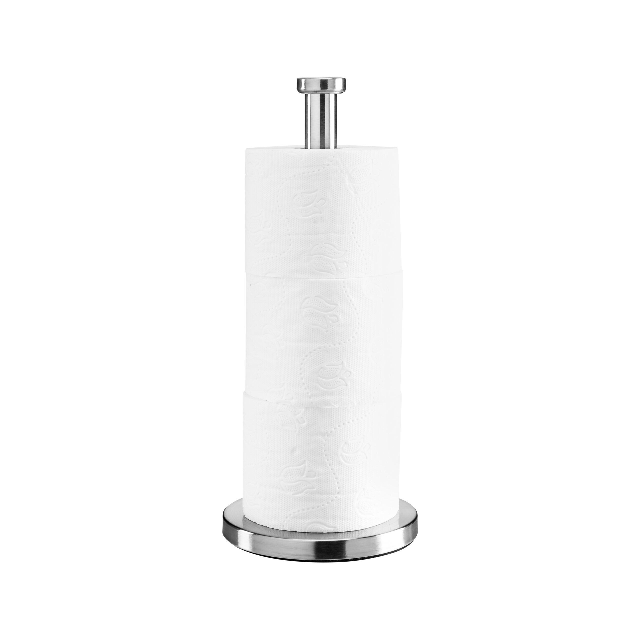 Rvs staande toiletrolhouder afbeelding 2