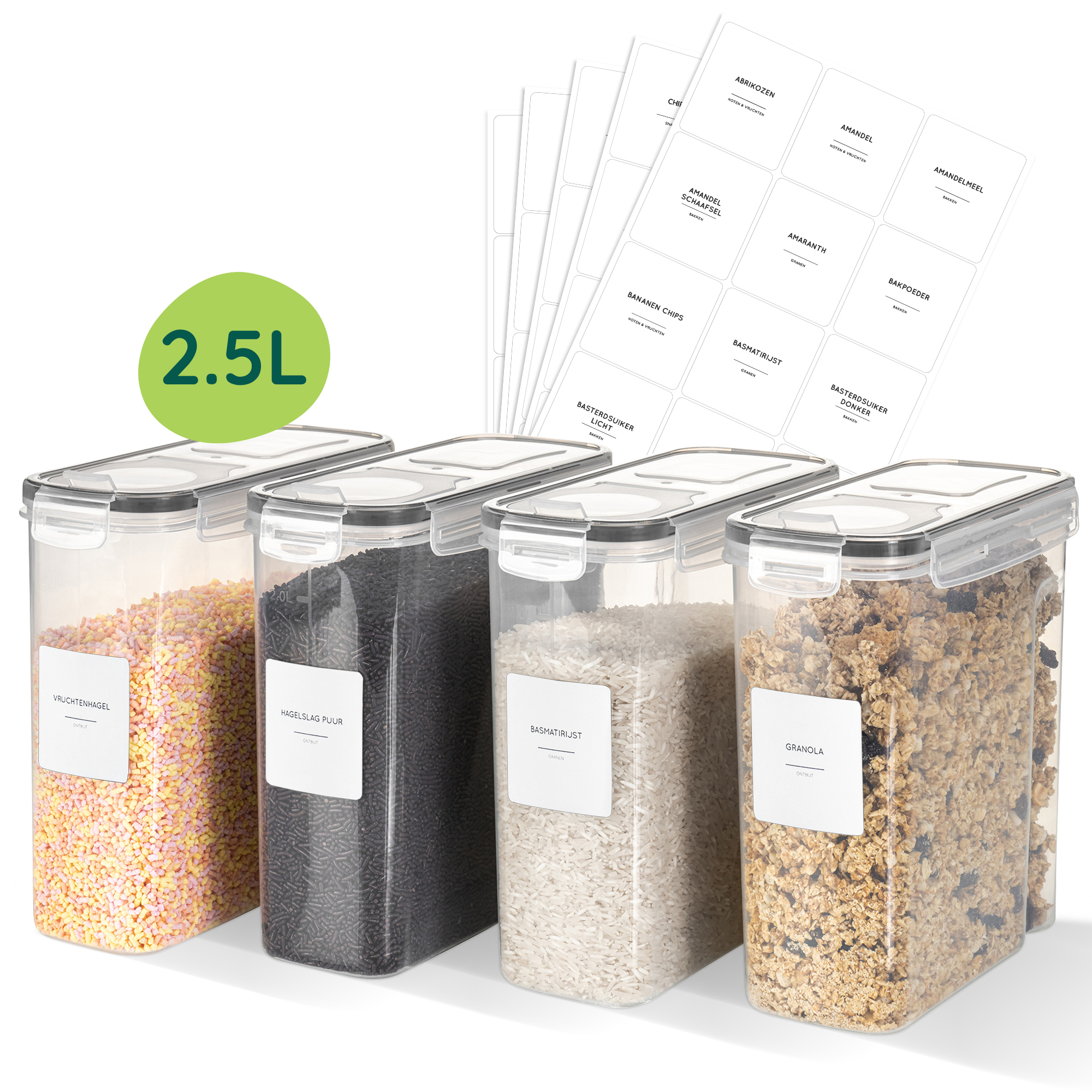 XIVADA voorraadbussen set 2.5L afbeelding 1