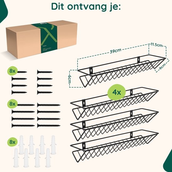 Kruidenrek muurmontage afbeelding 8