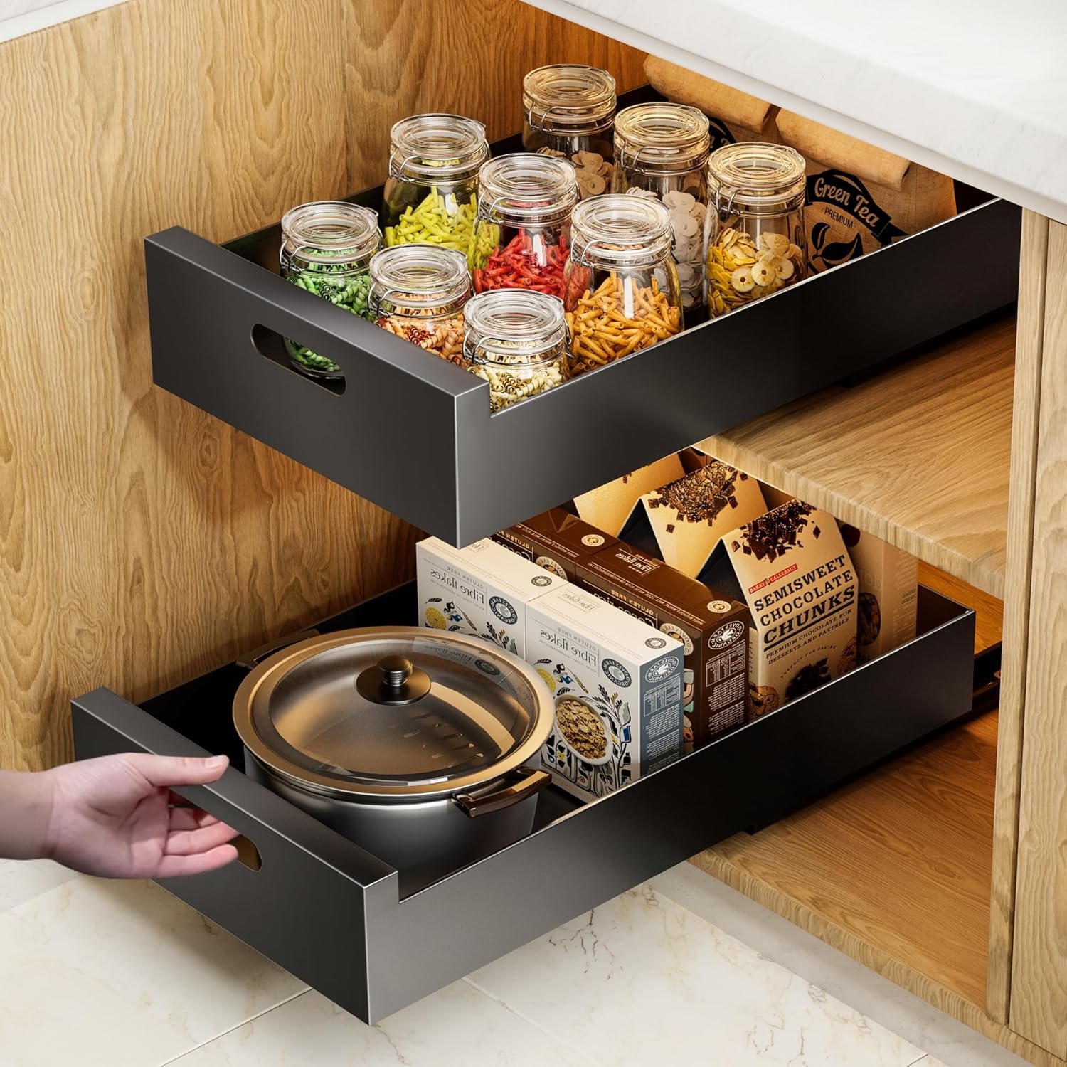 keukenkast organizer lade afbeelding 7