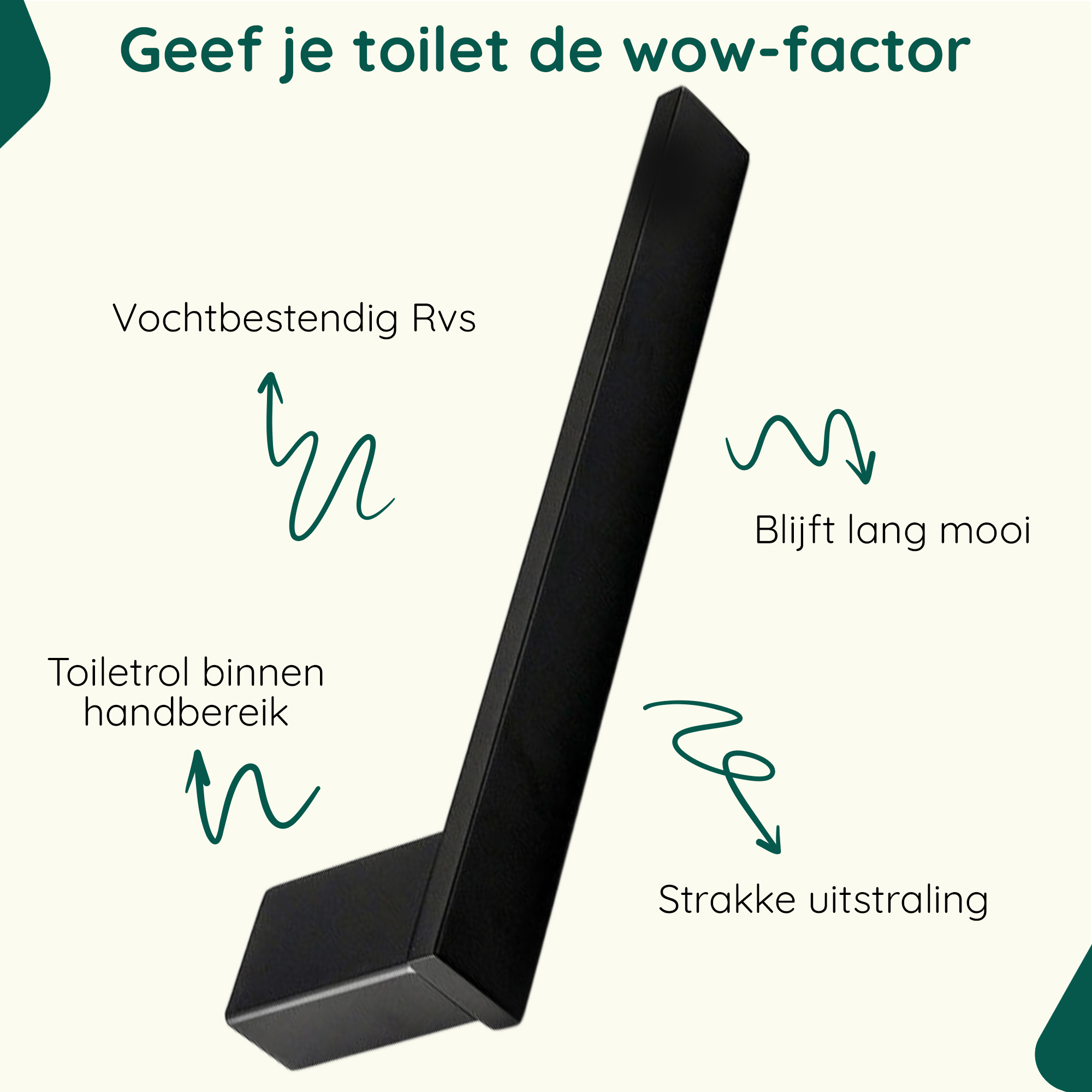 Reserverolhouder zwart afbeelding 5