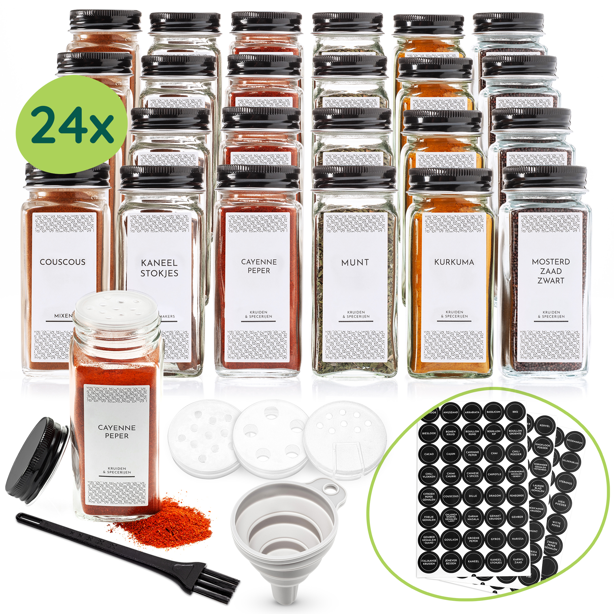 Kruidenpotjes set 24 stuks afbeelding 1