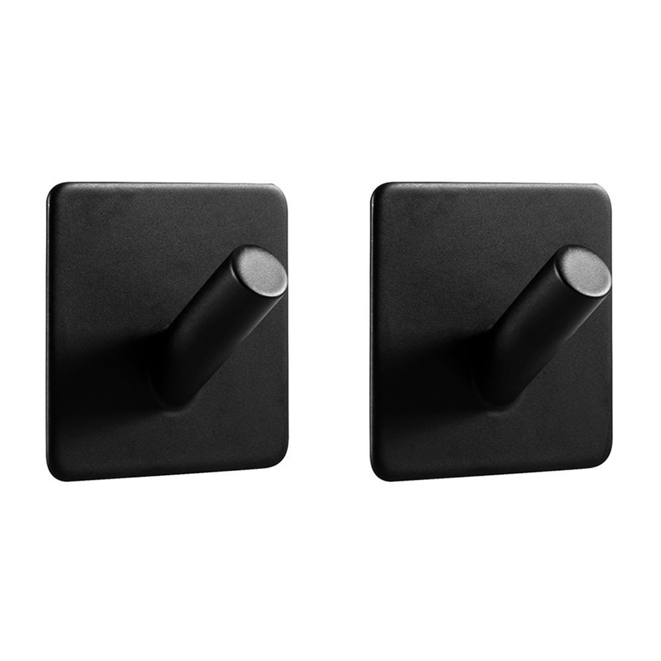 Zwarte toilet accessoires set afbeelding 3