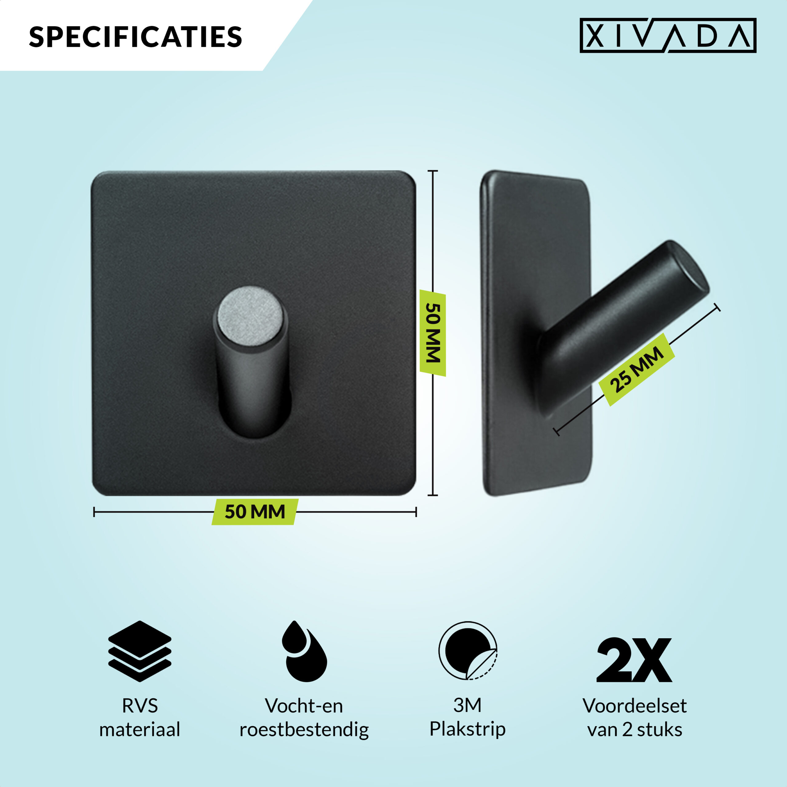Zwarte toilet accessoires set afbeelding 12