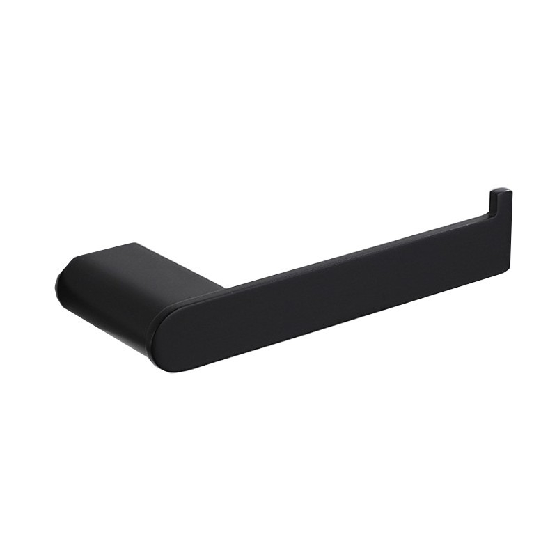 Zwarte toiletrolhouder modern design afbeelding 1