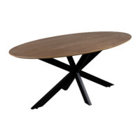 8484546-4-bruine-eettafel-oval-160-cm
