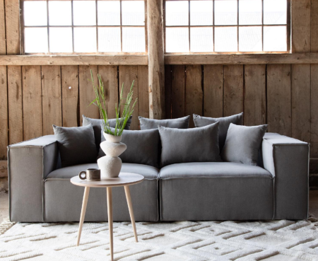 QUVIO Staande kapstok hout – 175 cm hoog – 8 ophanghaken – Zwart