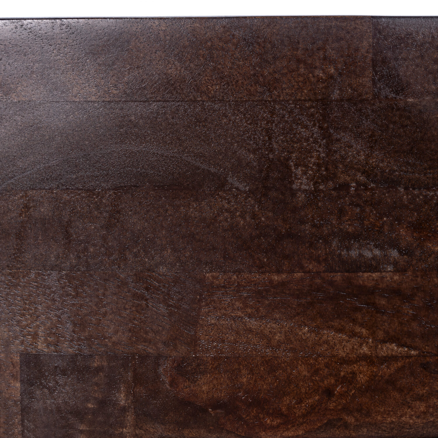 walnoot bruine salontafel, salontafel, ronde tafel, tafel, ronde salontafel, ronde salontafel in walnoot bruin mangohout, detail