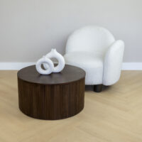 salontafel, salontafel Lonne, tafel, ronde salontafel, Lonne salontafel, walnoot bruine salontafel Lonne, sfeer