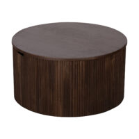 salontafel, salontafel Lonne, tafel, ronde salontafel, Lonne salontafel, walnoot bruine salontafel Lonne