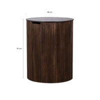 bijzettafel, ronde bijzettafel, bijzettafel rond, bijzettafel Lonne, afmetingen