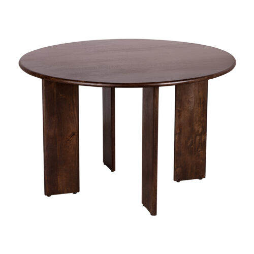 ronde Lila eettafel, ronde eettafel van hout, eettafel, tafel,