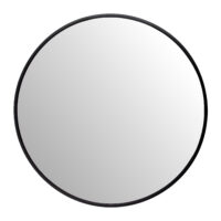 Ronde spiegel van glas, spiegel ø50 cm, ronde spiegel zwart, spiegel, wandspiegel, zwarte spiegel, spiegel rond