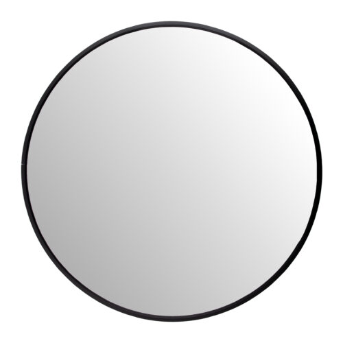 Ronde spiegel van glas, spiegel ø50 cm, ronde spiegel zwart, spiegel, wandspiegel, zwarte spiegel, spiegel rond