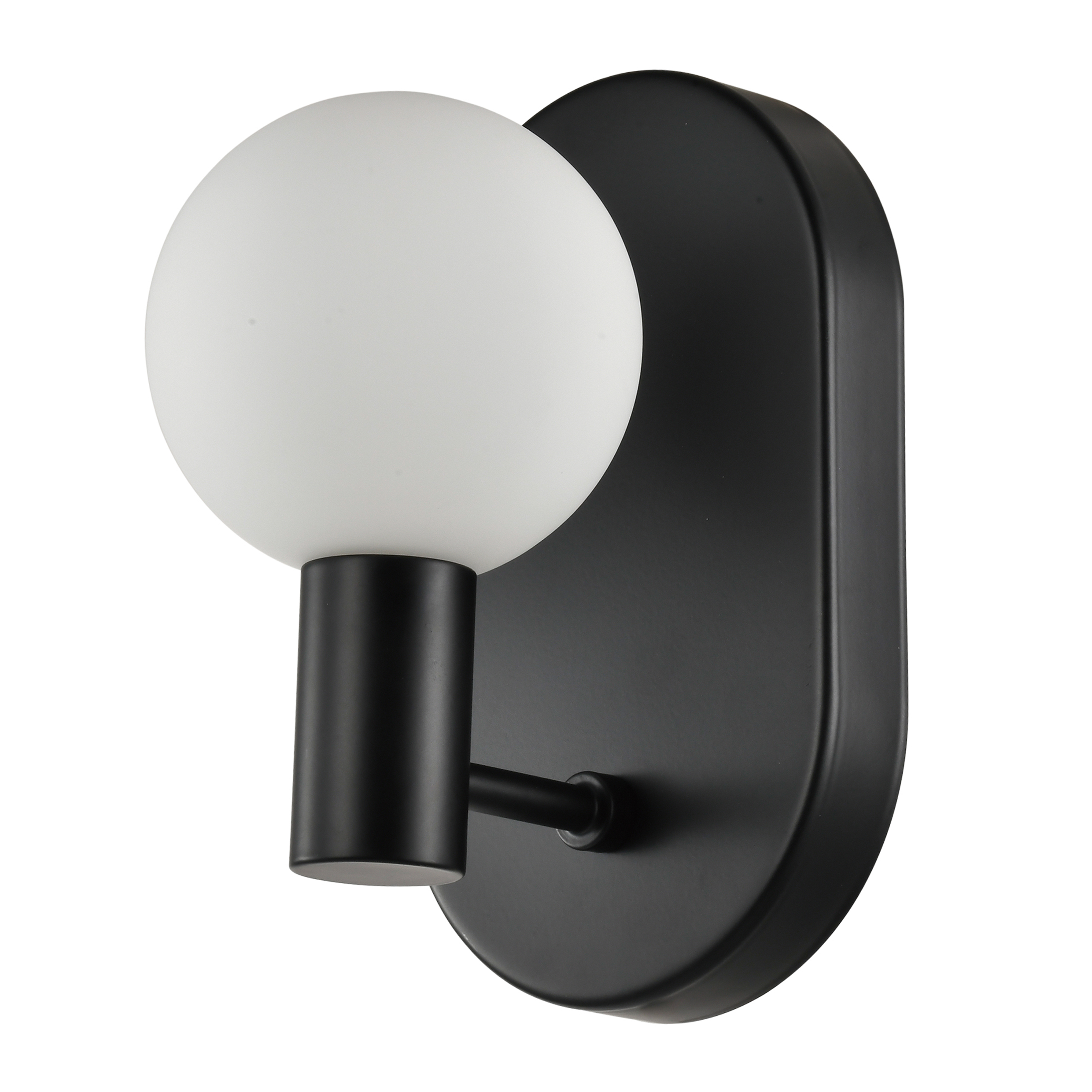 ronde zwarte wandlamp, zwarte wandlamp, ronde glazen kap, wandlamp bol, wandlamp zwart, wandlamp, zwarte wandlamp, voor