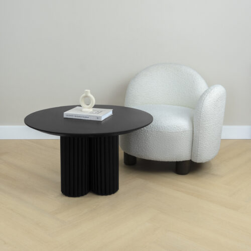 Salontafel- ronde salontafel - Zwarte salontafel- Lane