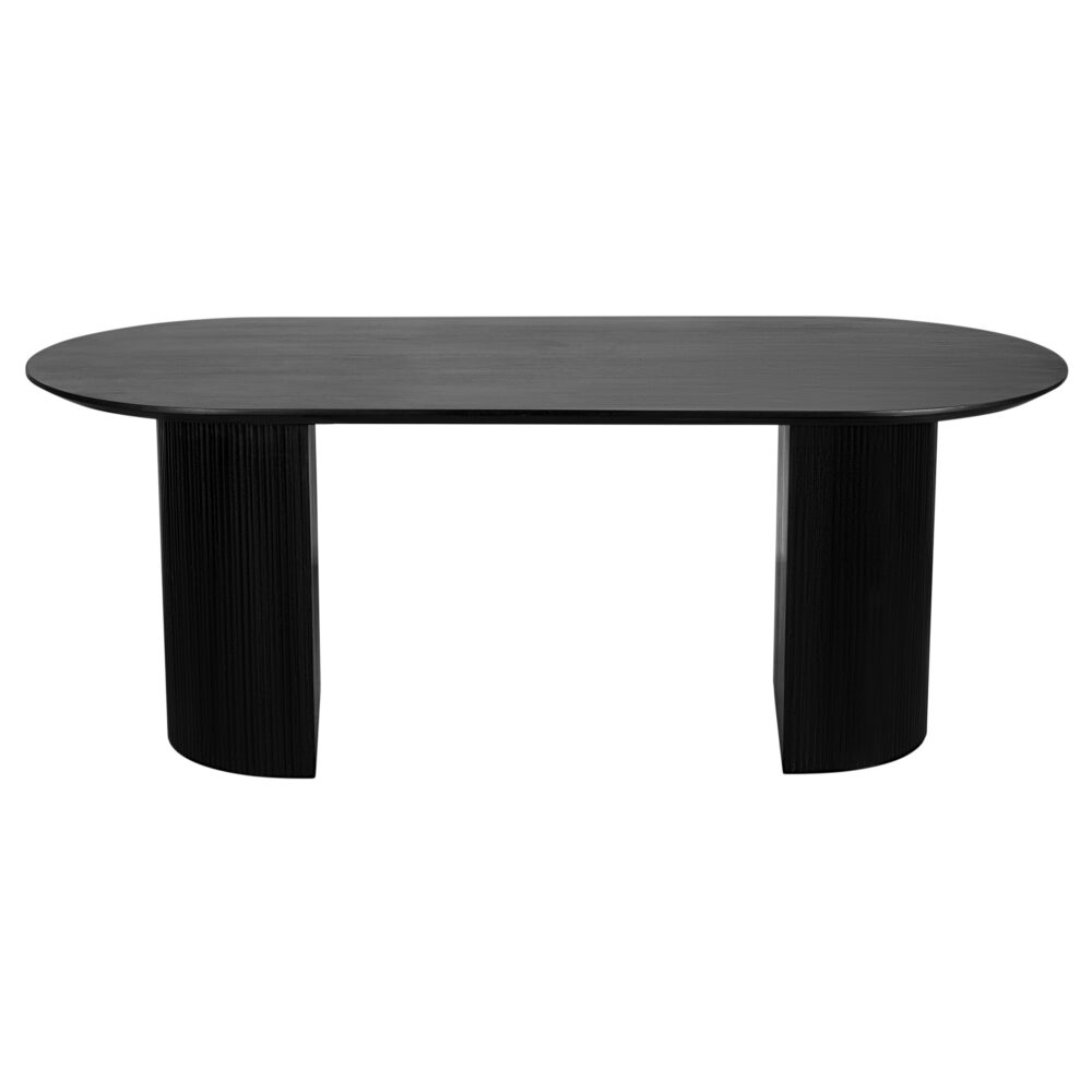 Eettafel, eettafel ovaal, eettafel zwart, eettafel 200 cm, voor
