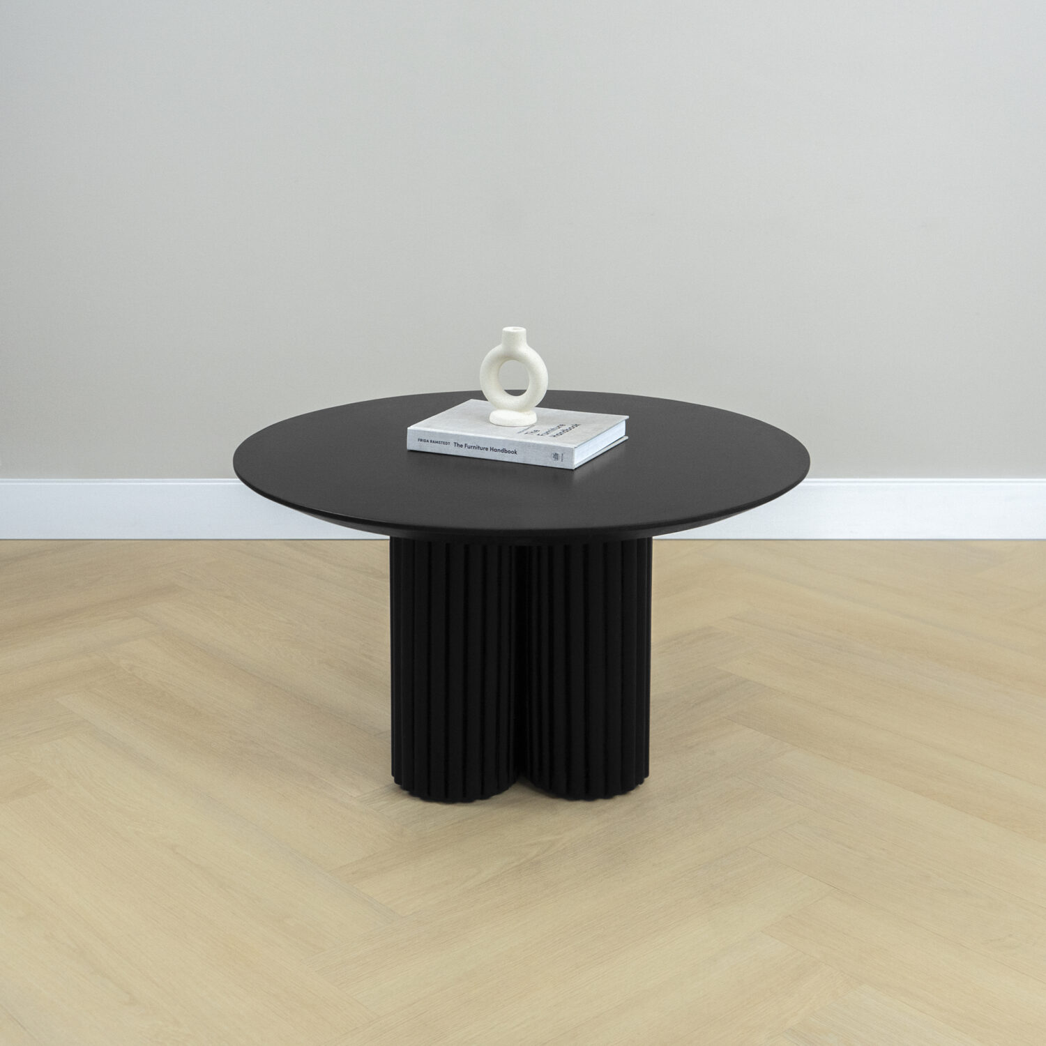 Salontafel- ronde salontafel - Zwarte salontafel- Lane-Sfeer