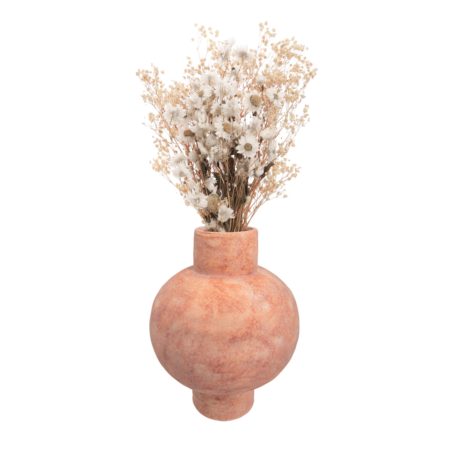 Oranje vaas met bolvormig design, vaas, oranje vaas, bloemenvaas keramiek, ronde vaas, bloemenvaas van keramiek, keramische bloemenvaas, keramische vaas, bloemenvaas, oranje vaas,