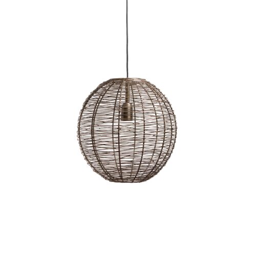 Hanglamp NATHAN antiek brons Ø35x35cm – Default Title