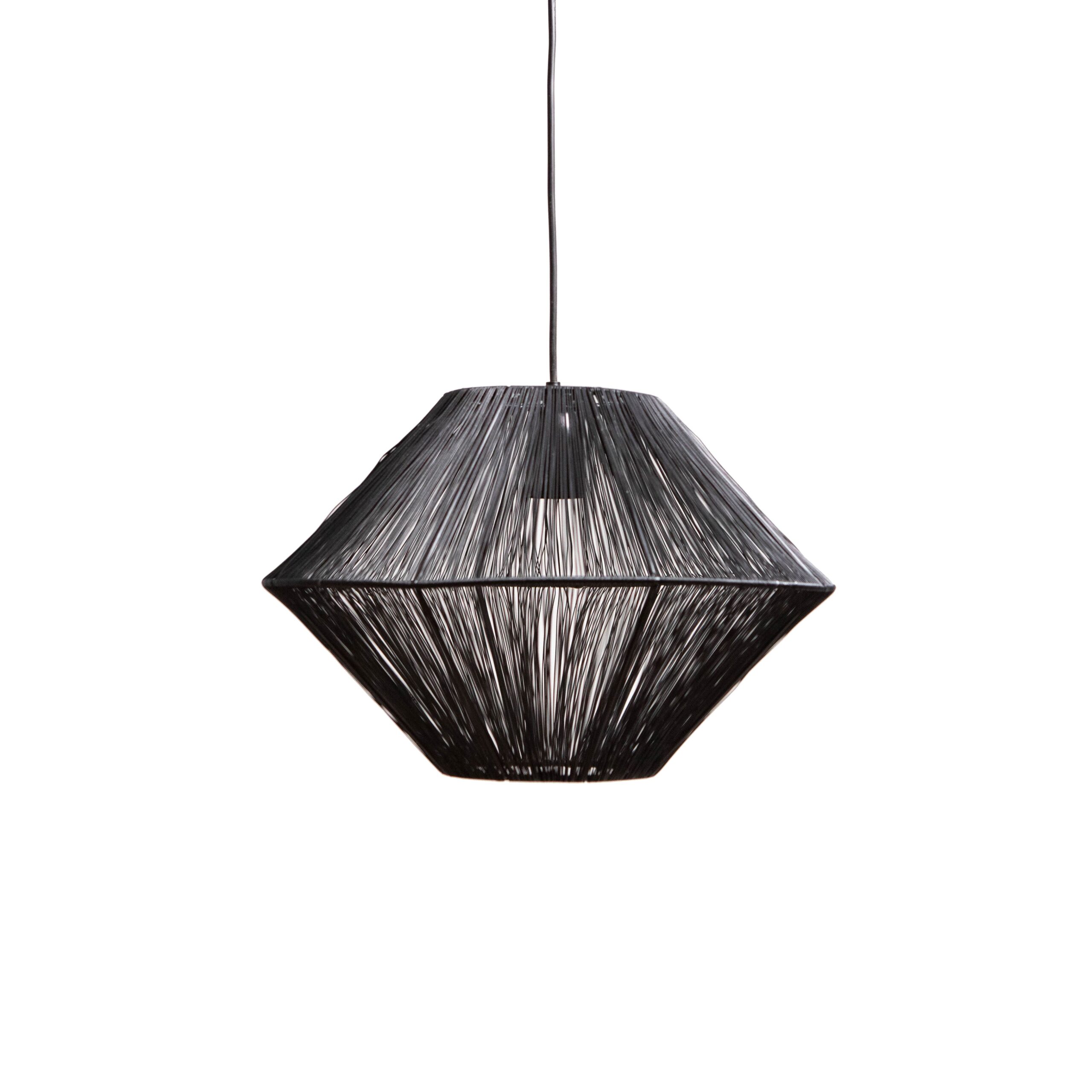 QUVIO Hanglamp modern – Kegelvorm – Zilveren bovenkant – D 19 cm – Wit