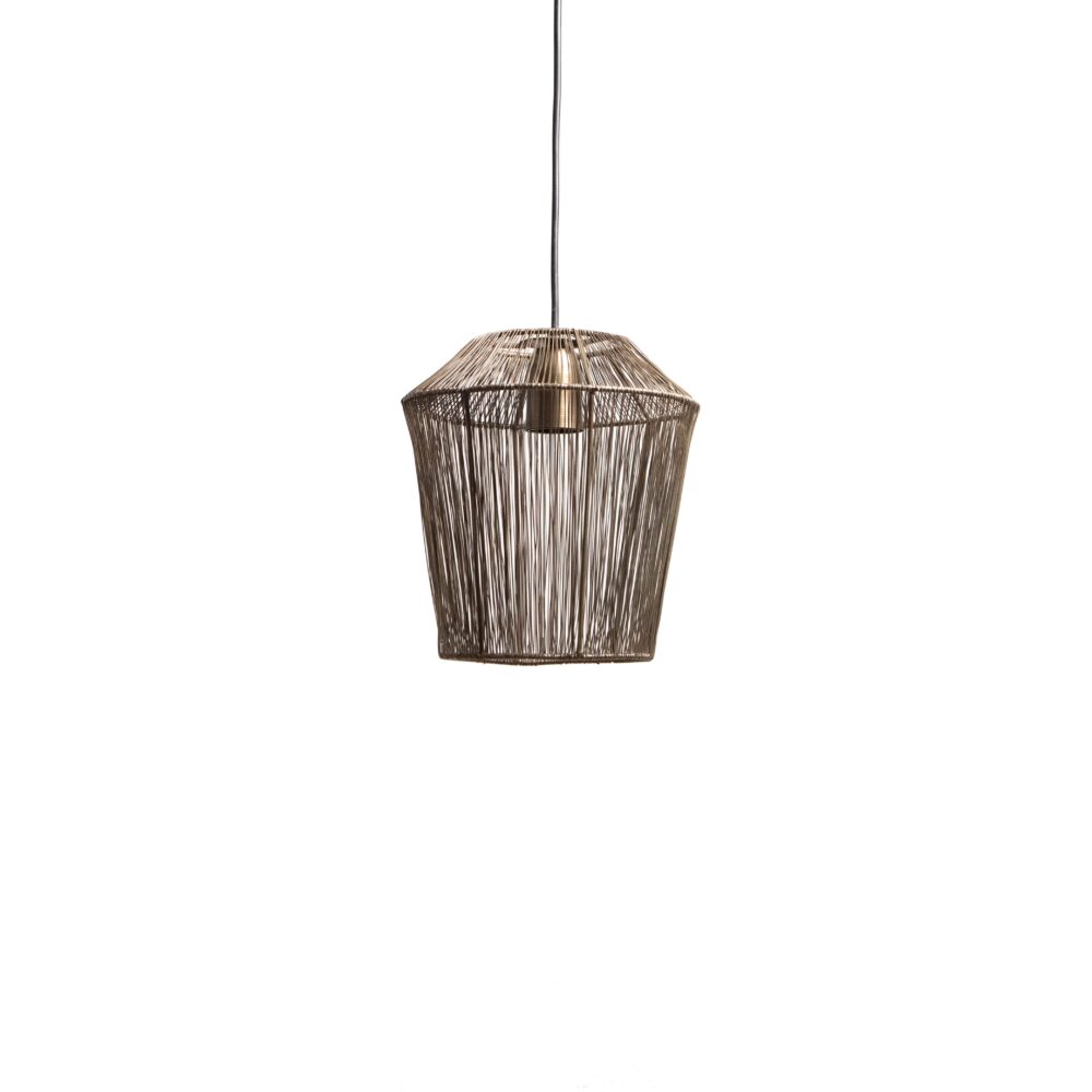 Hanglamp MILA antiek brons Ø22x24cm – Default Title