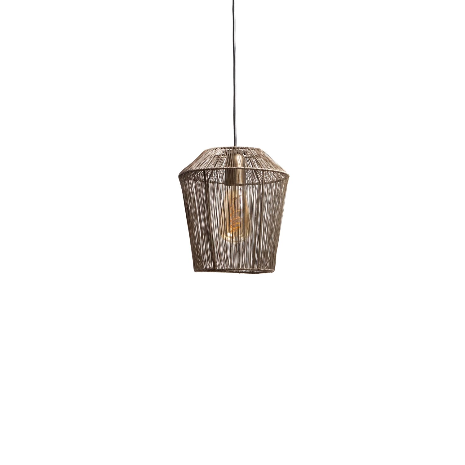 Hanglamp MILA antiek brons Ø22x24cm – Default Title