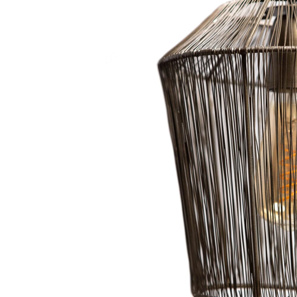 Hanglamp MILA antiek brons Ø22x24cm – Default Title